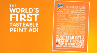 芬達在阿拉伯聯合大公國推出「可食廣告」推廣新產品