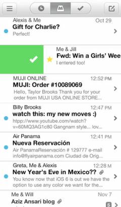 超越Sparrow最佳iOS郵件App: Mailbox正式推出