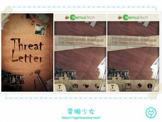 [iOS]Threat Letter Lite 創意文字拼貼小工具