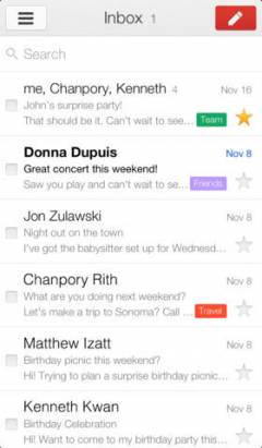iOS最佳免費郵件App: Gmail 2.0更新美觀介面, 多帳戶支援及一系列新功能