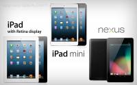 iPad mini完全比較: iPad 3 iPad 4 Nexus 7 Samsung Galaxy Tab 2