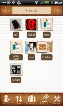 [Android App] 可愛的日系風 Speed Contact 電話簿