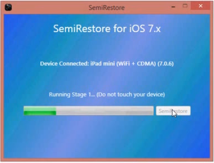 iOS 5.1.1以上的裝置想要平刷，Semi Restore實現你的夢想。