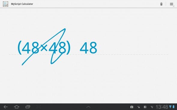 [Android App] 有趣易用的手寫計數機 MyScript Calculator