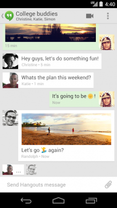 Google 終於將簡訊與 Hangouts 結合...不過目前僅限 Android