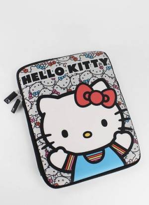 HELLO KITTY IPAD/IPAD2 保護套~~幫妳的IPAD找個新家~~^O^