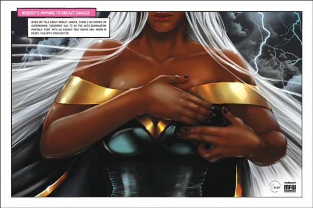 超級女英雄也是要自我乳房檢查的！