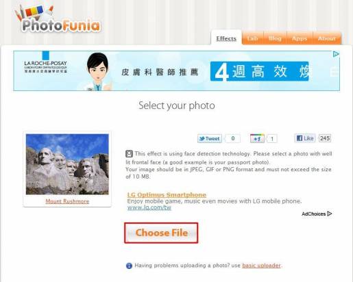 讓你一嚐頭號人物的快感 - Photofunia.com