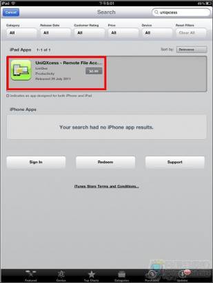 「iPad」蠻有潛力的雲端檔案伺服軟體---「UniQXcess」