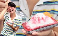 天氣熱嗎？在 iPhone 4 背上來碗透心涼的草莓煉乳刨冰吧！