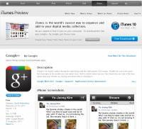 Google+ app已經出現在iTunes Preview嚕～
