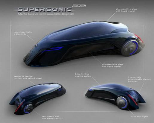 極科幻的未來概念車　Supersonic Car