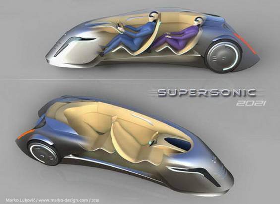 極科幻的未來概念車　Supersonic Car