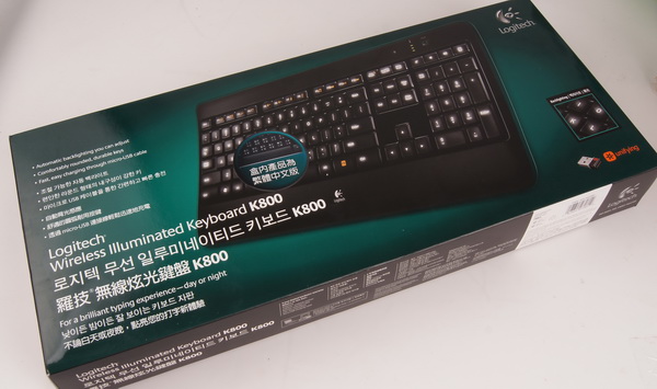 羅技K800無線炫光鍵盤動手玩