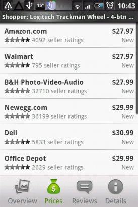 Google Shopper - 找物比價手機搞定