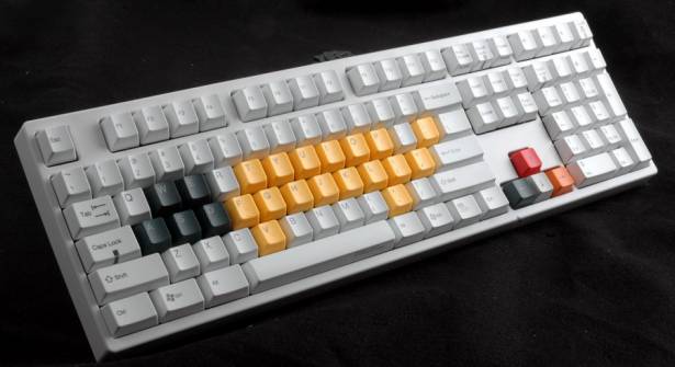 機械式鍵盤Cherry系的彩色PBT鍵帽預購