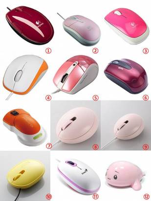 請推薦女生適合用的滑鼠（可以有哪些選擇？）