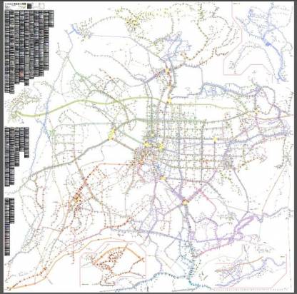 神人們耗時一年半才完成的大台北公車路網圖，真是超乎驚人的詳實