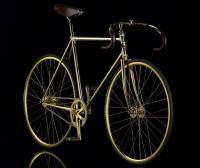 世界上最貴的自行車 24K鍍金+鑲嵌600多顆 施華洛世奇 水晶裝飾要價80000歐元