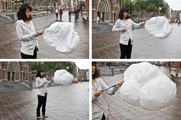 韓國人發明的「雲」傘