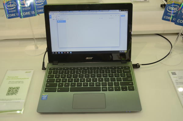 Computex 2014：不知會不會引進國內最超值的Chromebook，Acer在會場上展示C720P