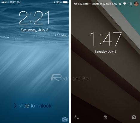 iOS 8 vs Android L: 多個界面並排看, 你喜歡哪個? [圖庫]