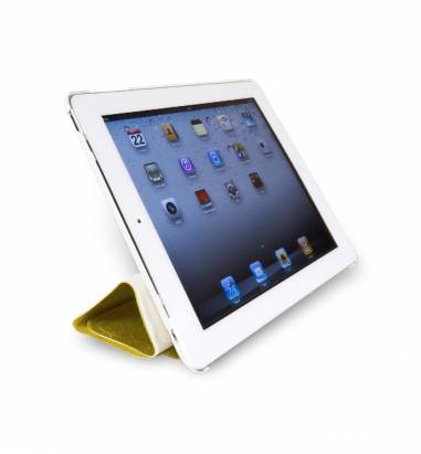 iPad2-璀璨金蔥對開保護套-閃耀金