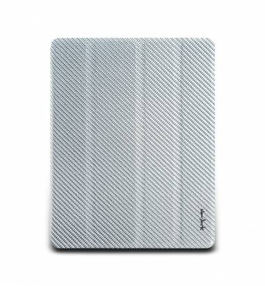 iPad2-Corium Series-玻纖對開保護套-亮銀色