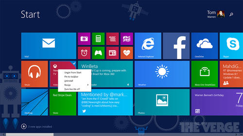 Windows 8.1 Update 1 最新測試版流出，觸控 / 無觸控 PC 分流...