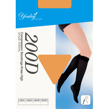 200 Den 彈性小腿襪 - 膚色(四雙入)