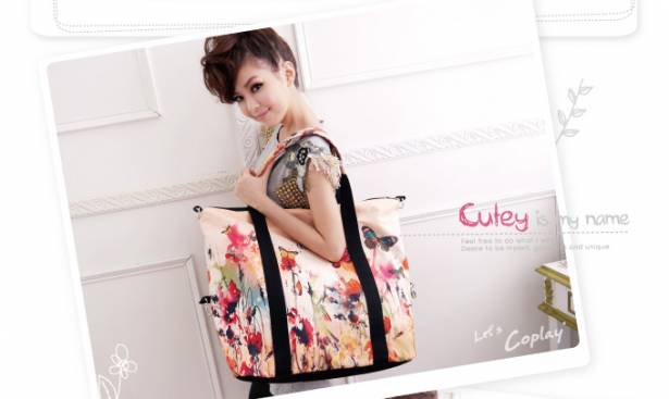 【Coplay設計包】油彩畫花|旅行袋