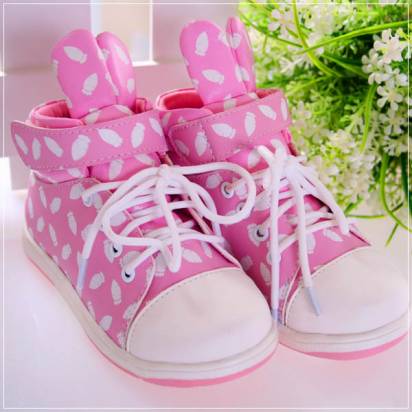 魔法Baby ~KUKI 酷奇立體兔耳朵甜美系童鞋(粉)~女童鞋~時尚設計童鞋~s5812