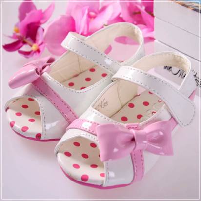 魔法Baby ~KUKI 酷奇質感蝴蝶結線條甜美系童鞋(粉白)~女童鞋~時尚設計童鞋~s5799