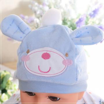 魔法Baby ~超可愛造型長耳朵嬰兒帽(水藍)~嬰兒帽~時尚設計童裝~k22278