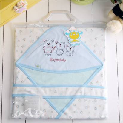 魔法Baby~百貨專櫃正品嬰幼兒高質感抱毯(水藍)~嬰兒用品~時尚設計~k16161b