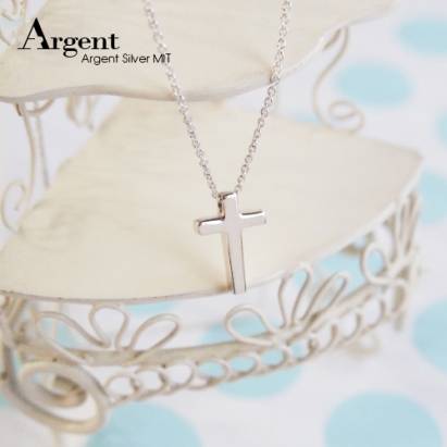【ARGENT銀飾】迷你系列「小十字架」純銀項鍊