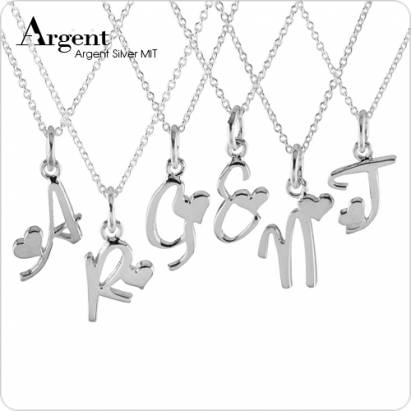 ARGENT 字母系列–迷你字母A~Z 純銀項鍊(任選)