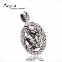 《ARGENT銀飾》動物造型潮流系列「魚躍龍門」純銀項鍊 染黑款