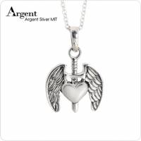 《ARGENT銀飾》造型系列『愛神 染黑款 』純銀項鍊 單條價 純銀無電鍍