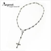 【ARGENT銀飾】十字架系列「古典玫瑰十字」純銀項鍊