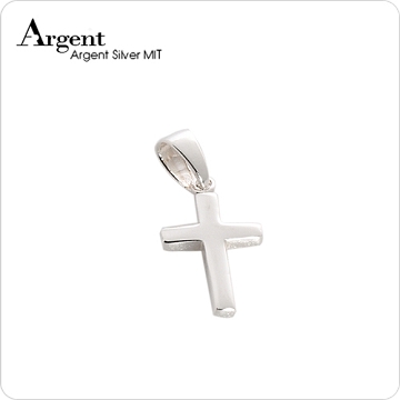 ARGENT銀飾 十字架系列 方柱十字架(小)純銀項鍊