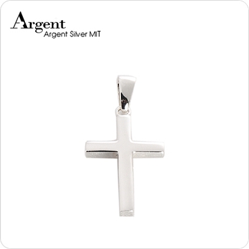 ARGENT銀飾 十字架系列 方柱十字架(中) 純銀項鍊