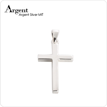 ARGENT銀飾 十字架系列 方柱十字架(大) 純銀項鍊