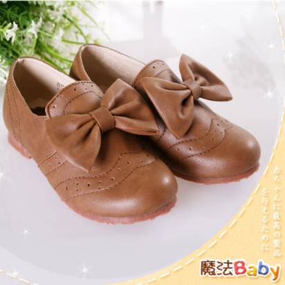 魔法Baby~KUKI酷奇質感系蝴蝶結造型淑女鞋~女童鞋~時尚設計童鞋~sh0330