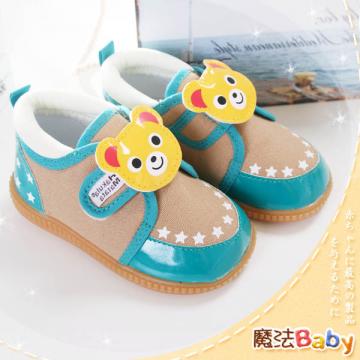 魔法Baby~【KUKI酷奇】俏皮系立體小熊造型星星款寶寶啾啾鞋~男童鞋~時尚設計童鞋~sh0958