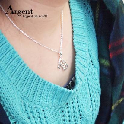 【ARGENT銀飾】造型系列「蝶戀(右)」純銀項鍊