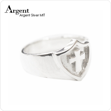 《ARGENT銀飾》造型系列「盾」純銀戒指(單只價)
