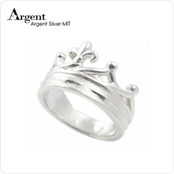 《ARGENT銀飾》皇冠系列『皇后』純銀戒指(單只價)