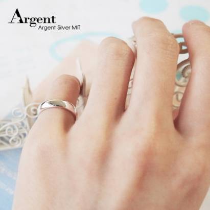 【ARGENT銀飾】美鑽系列「藏鑽(女戒)」純銀戒指(版寬3mm)