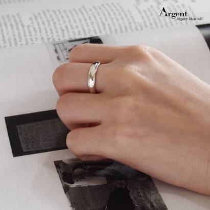 【ARGENT銀飾】美鑽系列「藏鑽(女戒)」純銀戒指(版寬3mm)